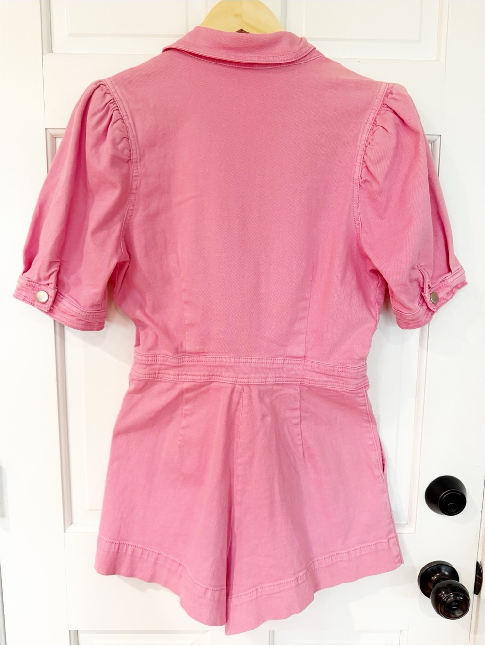 Dash Of Nash Denim Jumpsuit Womens Medium Western Belted Utility Retro Cowgirl - Picture 6 of 11